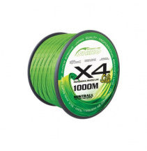 Mistrall šňůra Shiro Braided Line X4 0,10mm 1000m zelená