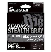 SEAGUAR R18 SEABASS STEALTH GREY PE X8 PLETENÁ ŠNŮRA 150M