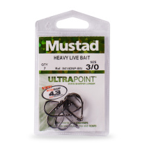 MUSTAD O'SHAUGHNESSY STRAIGHT RINGED HEAVY LIVE BAIT HÁČEK