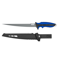 MUSTAD 9inch 4116 STAINLESS STEEL FILLET KNIFE - PTFE NON-STICK COATING BLUE