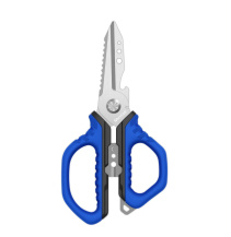 MUSTAD 7inch, SCISSORS, 420 STAINLESS STEEL, FINE POLISHED BLUE