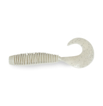 Haibo gumové nástrahy - EASOO Grub Crystal White 7,5cm 18ks