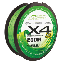 Mistrall šňůra Shiro braided line X4 0,21mm 200m zelená