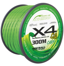 Mistrall šňůra Shiro braided line carp X4 0,25mm 300m zelená