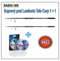 Mistrall kaprový prut Lamberta Tele Carp 1 + 1