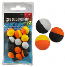 Giants fishing Pěnové plovoucí boilie Zig Rig Pop-Up  mix colour 14mm,12ks