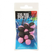 Giants fishing Pěnové plovoucí boilie Zig Rig Pop-Up pink-black 10mm,10ks