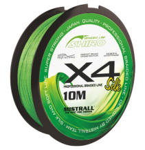 Mistrall šňůra Shiro braided line X4 0,06mm 10m zelená