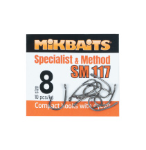 SPECIALIST & METHOD háčky - SM 117 hook č.8 10ks