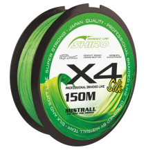 Mistrall šňůra Shiro braided line X4 0,02mm 150m zelená