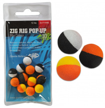 Giants fishing Pěnové plovoucí boilie Zig Rig Pop-Up  mix colour 14mm,12ks