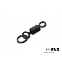 Kaprařský obratlík s kroužkem Delphin THE END Ring Swivel / 10ks