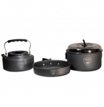 Giants fishing Sada nádobí s konvičkou 3 Piece Pan &#38; Kettle Set